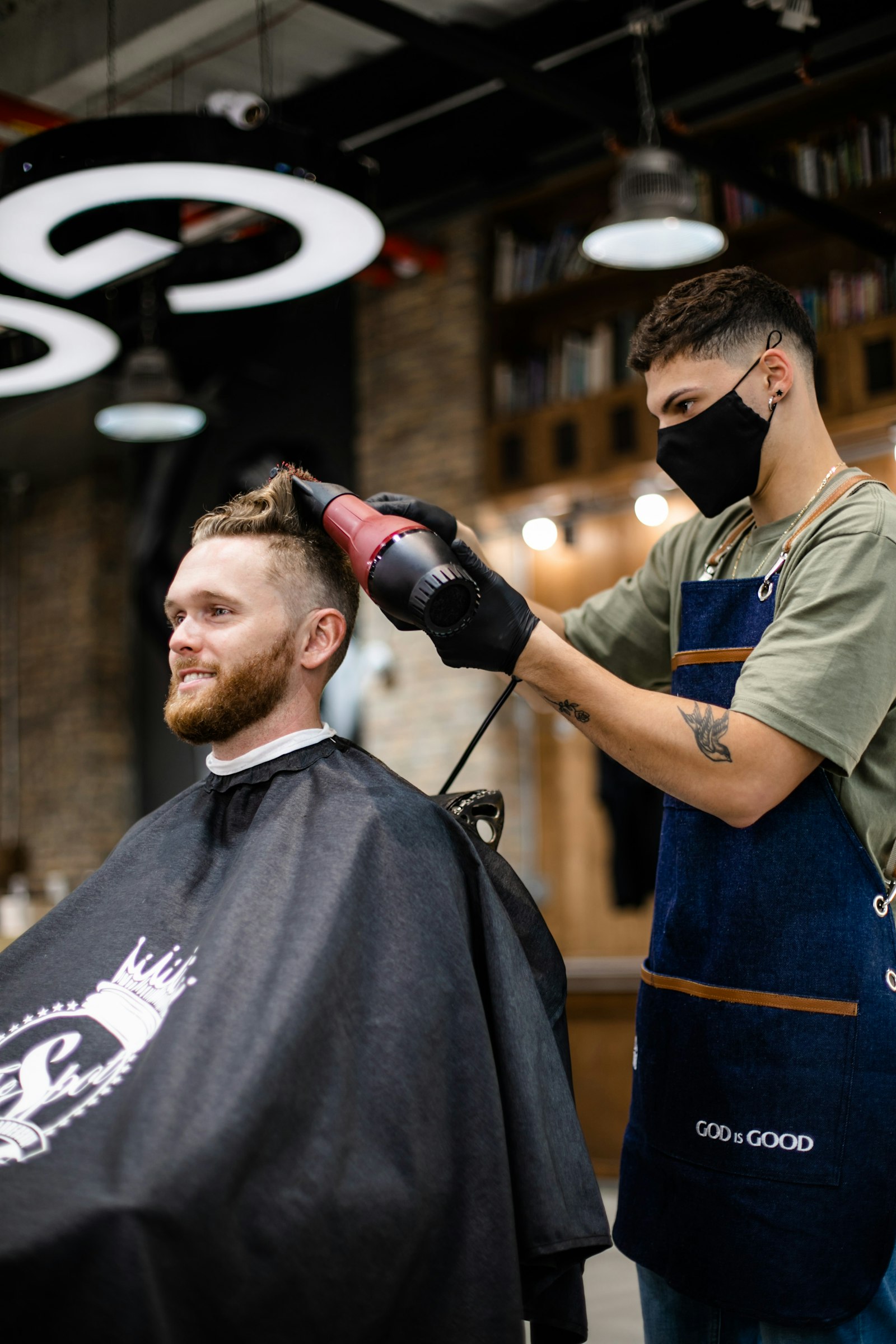 Hot towel straight razor shave